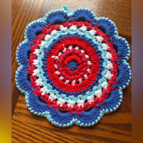 Colorful Crochet Coasters Set - Picture 7 of 9